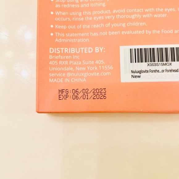 Nuluxglovite Forehead 7 Anti Wrinkle Patches with Hydrolyzed Collagen NWB - Picture 7 of 7